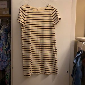 J. Crew Striped shift dress